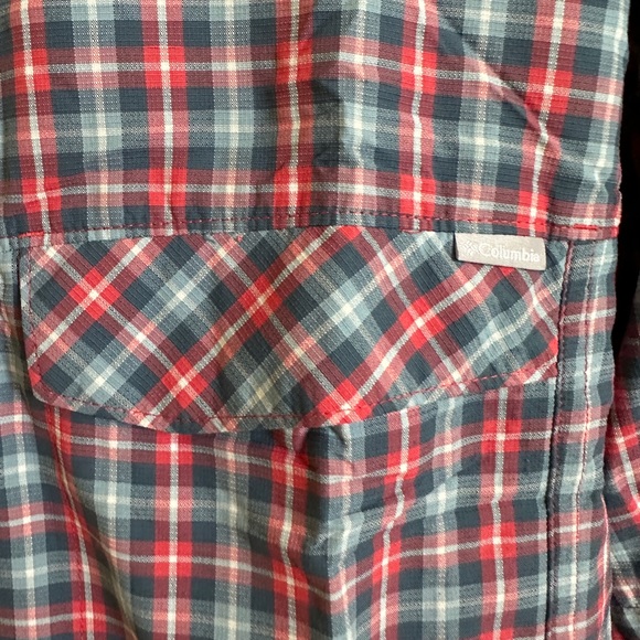 Mens Checked pattern Columbia PFG button up shirt Size XL - Picture 4 of 5